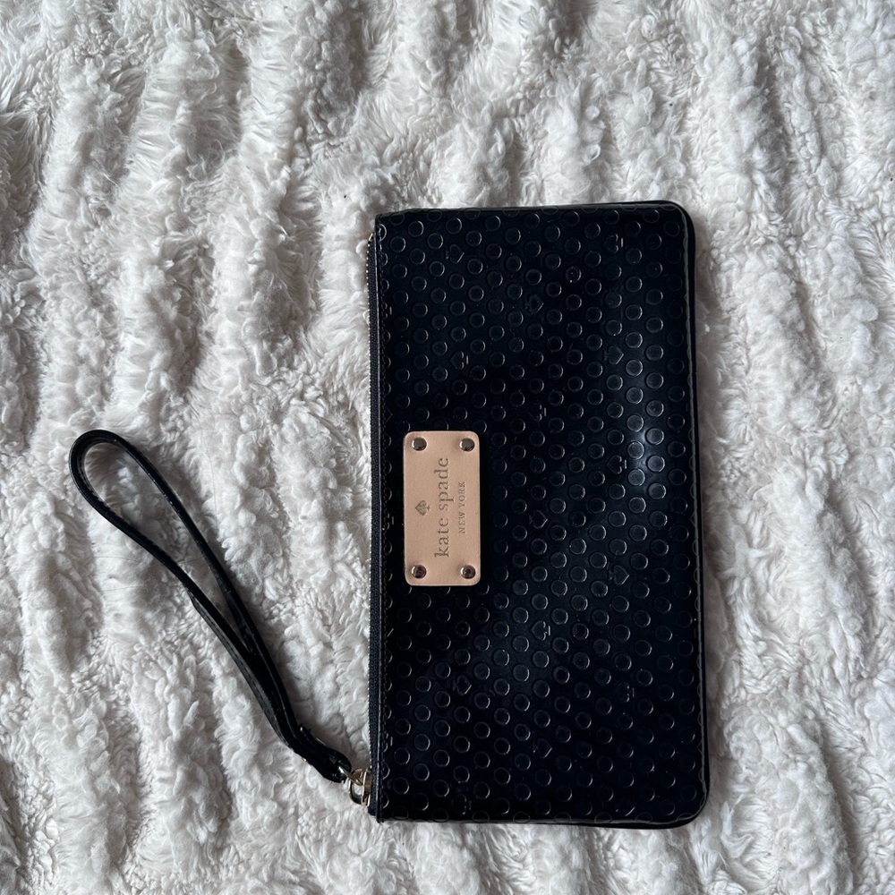 Kate Spade Black Wristlet Wallet